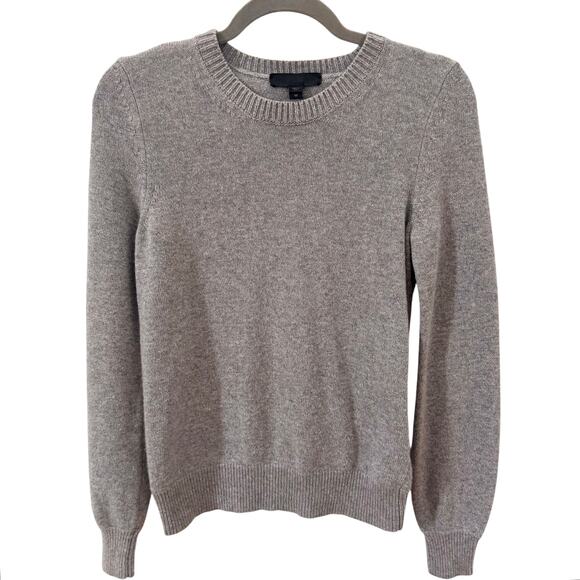 Burberry Prorsum Cashmere Long Sleeve Crewneck Pleated Sweater Gray Sz M - Picture 1 of 6